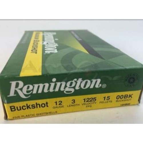 Remington 12 Gauge Ammunition 12HB00 3" 00 Buck 15 Pellet