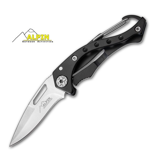 Ελαφρύς σουγιάς σε Μαύρο Αλουμινένια λαβή+μπρελόκ Alpin Outdoor Ελαφρύς σουγιάς σε Μαύρο Αλουμινένια λαβή+μπρελόκ Alpin Outdoor