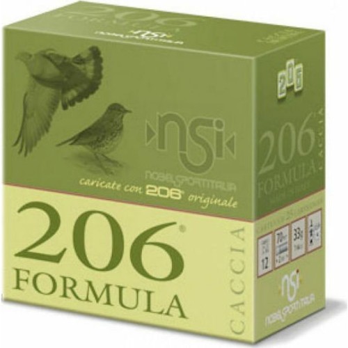 Nobel Sport Φυσίγγια 206 Formula 33gr 25τμχ Nobel Sport Φυσίγγια 206 Formula 33gr 25τμχ