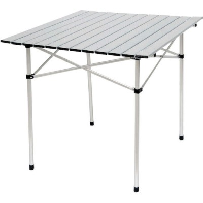 Campus Τραπέζι Αλουμινίου για Camping Πτυσσόμενο 70x70x70cm με θήκη
